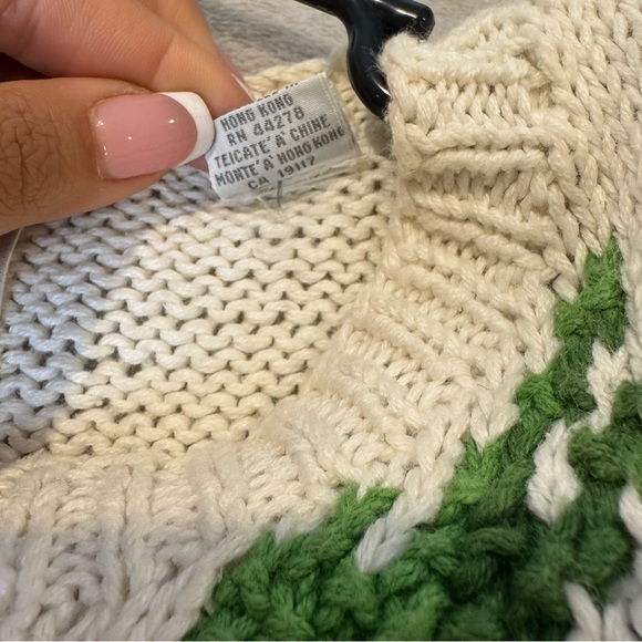 Vintage Marisa Christina Hand Knit Beach hawaii Tropical Palm Tree Sweater M - Picture 8 of 10